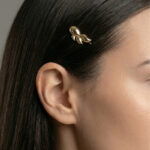 Sea Cut Yellow Gold Hair Pin - Image 2
