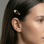 Sea Cut Mother of Pearl Barrette in Rose Gold - Image 2